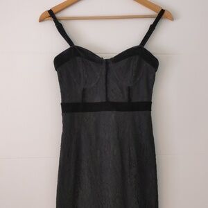 Aqua floral laced bodycone dress with velvet adjustable straps night out dress